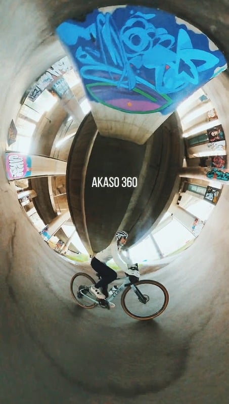 Akaso 360 tunnel shot
