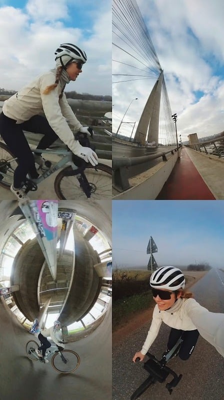 Akaso 360 ride collage